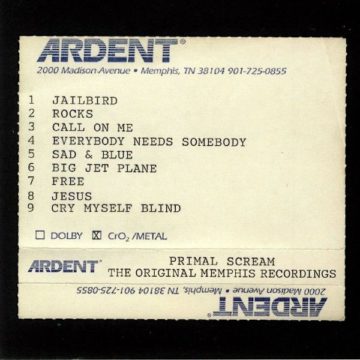 SPILL ALBUM REVIEW: PRIMAL SCREAM – GIVE OUT BUT DON’T GIVE UP: THE ORIGINAL MEMPHIS RECORDINGS Primal Scream