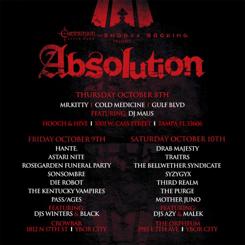 SPILL NEWS: SECOND ANNUAL ABSOLUTION FESTIVAL ANNOUNCES DATES AND LINEUP Absolution Festival