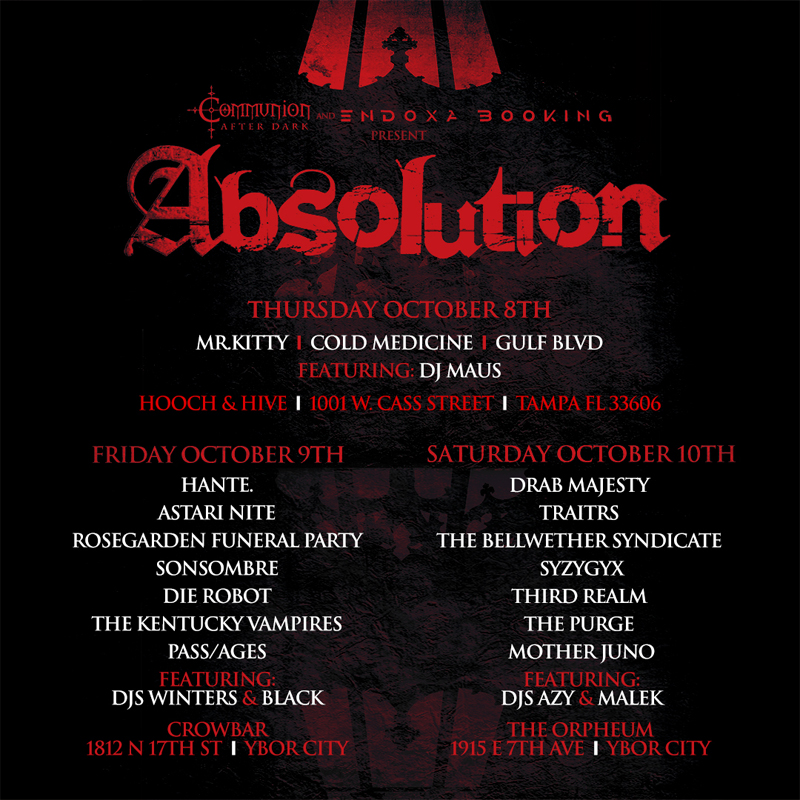 SPILL NEWS SECOND ANNUAL ABSOLUTION FESTIVAL ANNOUNCES DATES AND