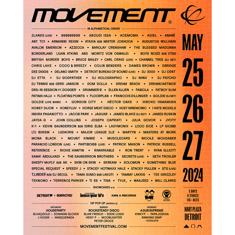 SPILL NEWS: DETROIT’S MOVEMENT FESTIVAL 2024 FULL LINEUP | RICHIE HAWTIN & SOLOMUN ADDED AS HEADLINERS JOINING PREVIOUSLY ANNOUNCED HEADLINER FATBOY SLIM Movement Festival