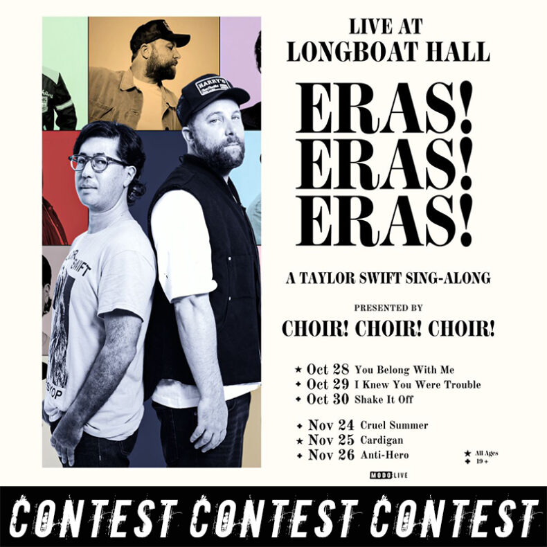 SPILL CONTEST: WIN A PAIR OF TICKETS TO SEE THE CHOIR! CHOIR! CHOIR! TAYLOR SWIFT SING-ALONG LIVE AT LONGBOAT HALL NOVEMBER 24-26!
