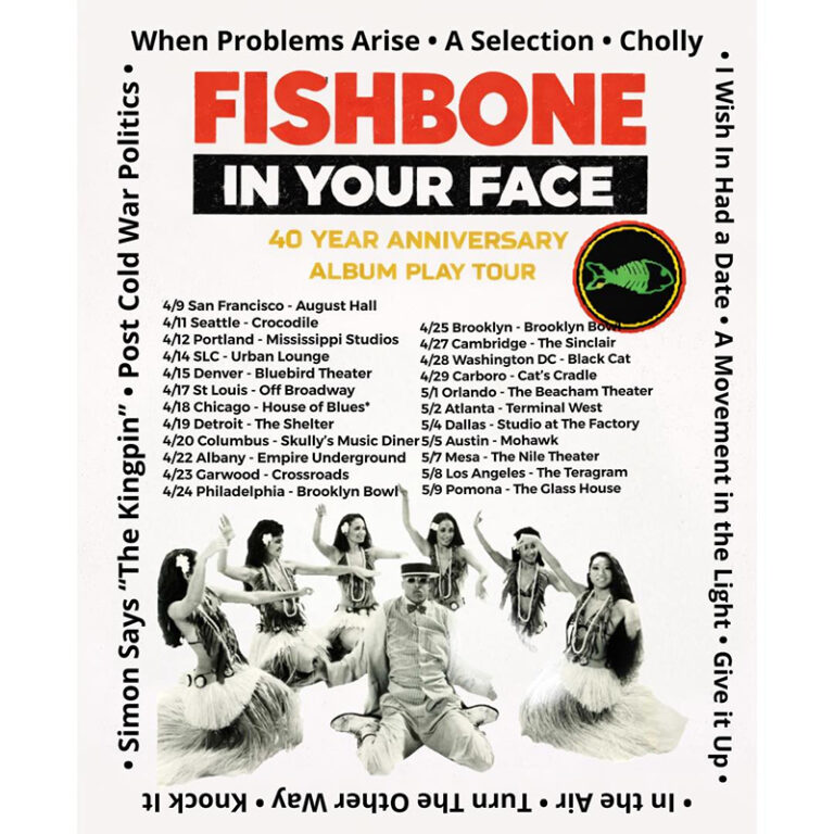 Fishbone Spring SPILL NEWS: FISHBONE ANNOUNCES SPRING TOUR DATES TO COINCIDE WITH 'IN ...