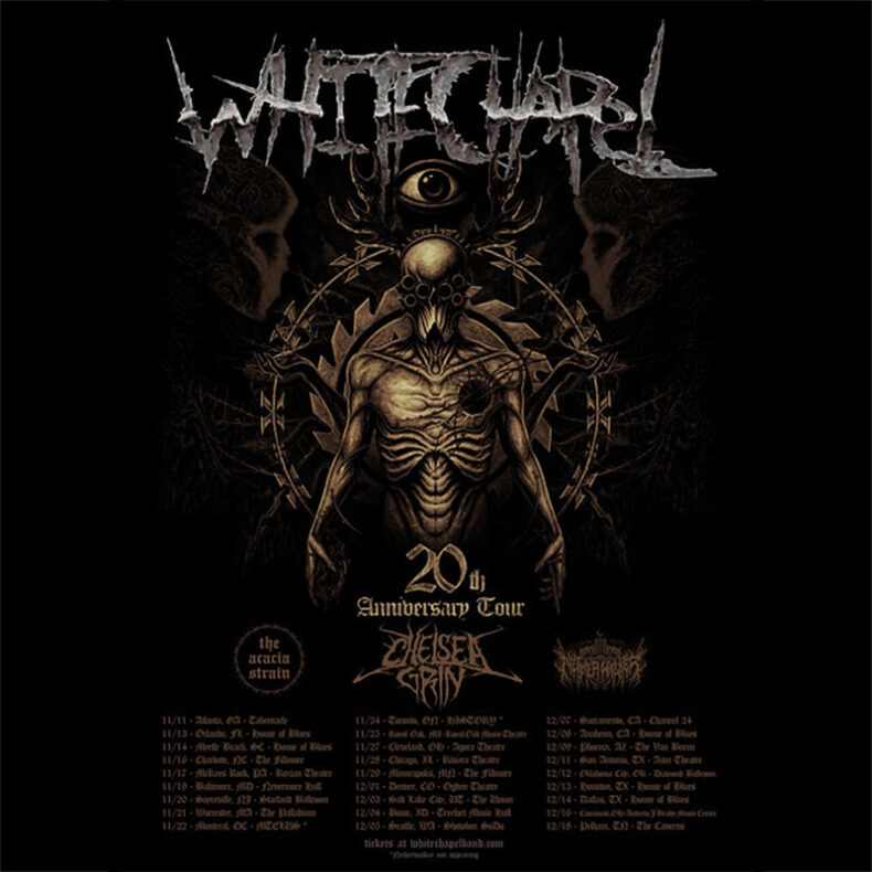 SPILL NEWS: WHITECHAPEL ANNOUNCES SPECIAL 20th ANNIVERSARY HEADLINING TOUR THIS FALL Whitechapel