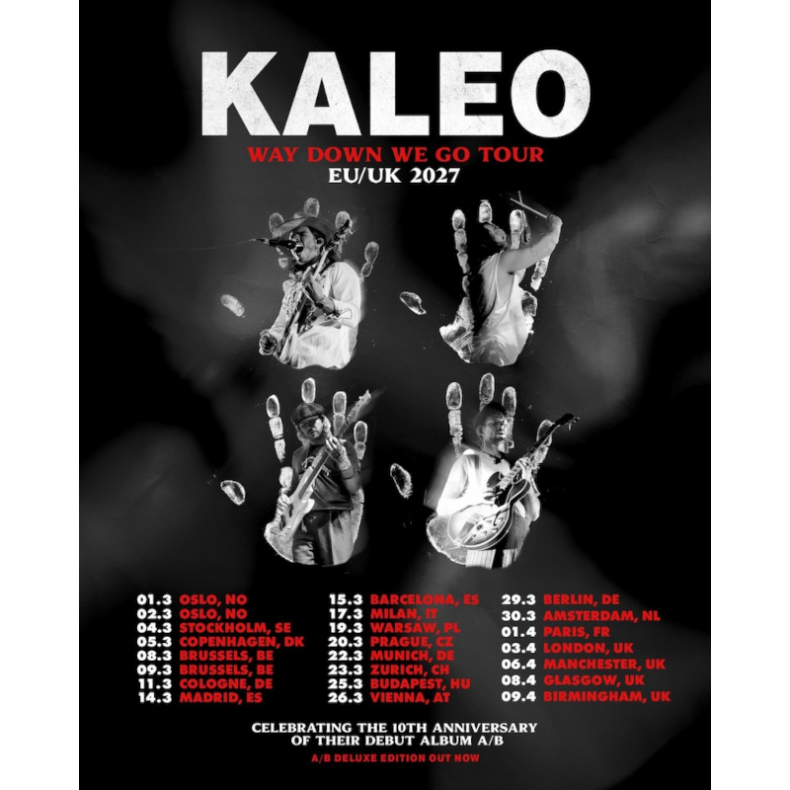 SPILL NEWS: KALEO’S 10-YEAR ANNIVERSARY DELUXE EDITION OF DEBUT ALBUM ‘A/B’ AVAILABLE NOW | TOUR DATES Kaleo