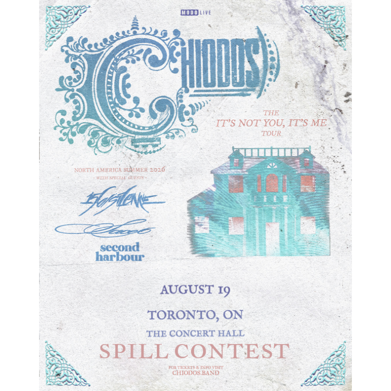 SPILL CONTEST: WIN A PAIR OF TICKETS TO SEE CHIODOS IN TORONTO AT THE CONCERT HALL ON AUGUST 19! Chiodos